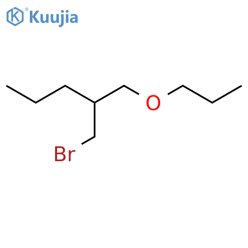 1-Bromo-2-(propoxymethyl)pentane structure