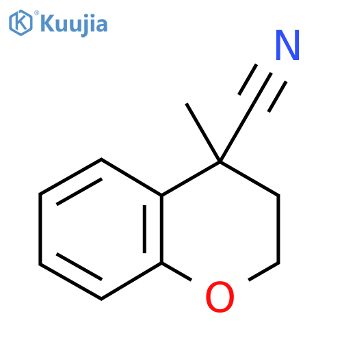 4-methyl-3,4-dihydro-2H-1-benzopyran-4-carbonitrile structure