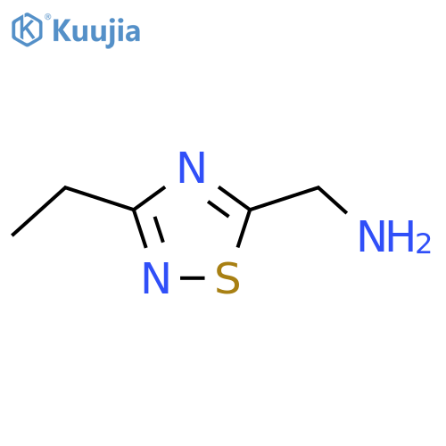 (3-Ethyl-1,2,4-thiadiazol-5-yl)methanamine structure