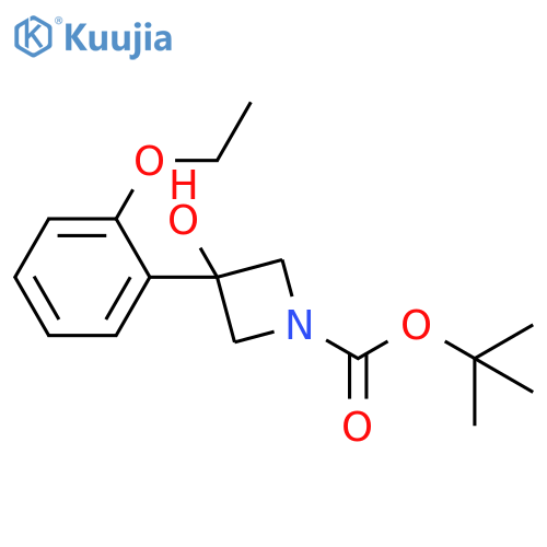 tert-butyl 3-(2-ethoxyphenyl)-3-hydroxyazetidine-1-carboxylate structure