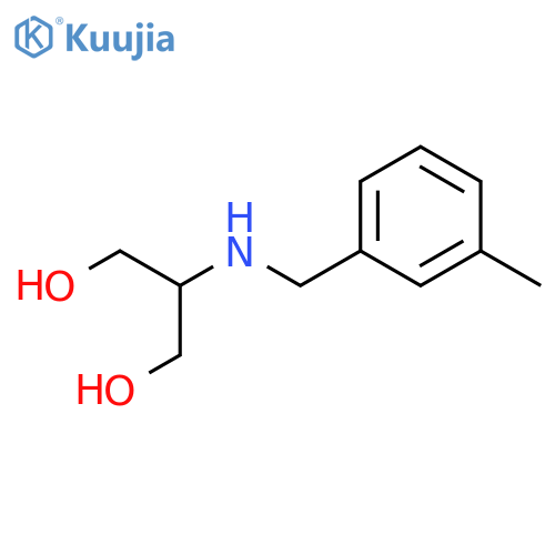2-{(3-methylphenyl)methylamino}propane-1,3-diol structure