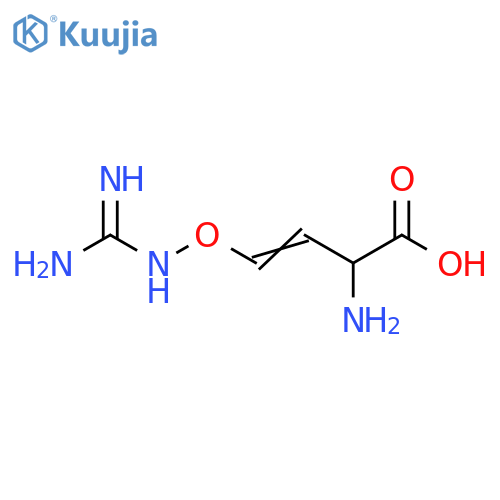 3-Butenoic acid,2-amino-4-[[(aminoiminomethyl)amino]oxy]- structure
