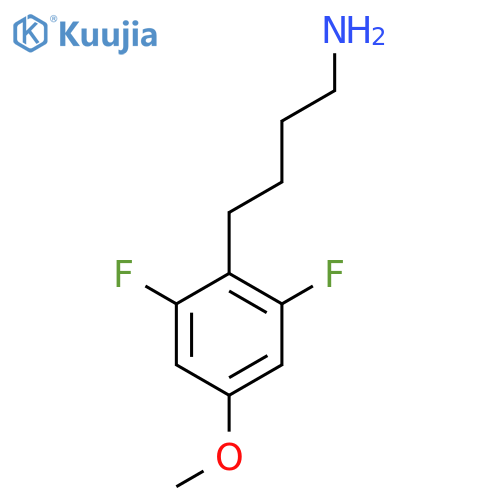 4-(2,6-difluoro-4-methoxyphenyl)butan-1-amine structure