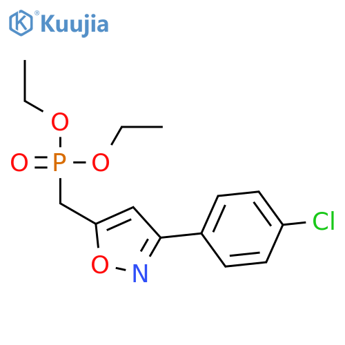 Phosphonic acid, [[3-(4-chlorophenyl)-5-isoxazolyl]methyl]-, diethyl ester structure