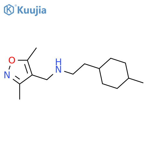 (dimethyl-1,2-oxazol-4-yl)methyl2-(4-methylcyclohexyl)ethylamine structure