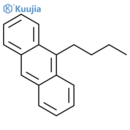 Anthracene, 9-butyl- structure