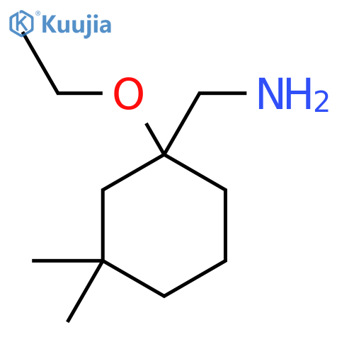 (1-Ethoxy-3,3-dimethylcyclohexyl)methanamine structure