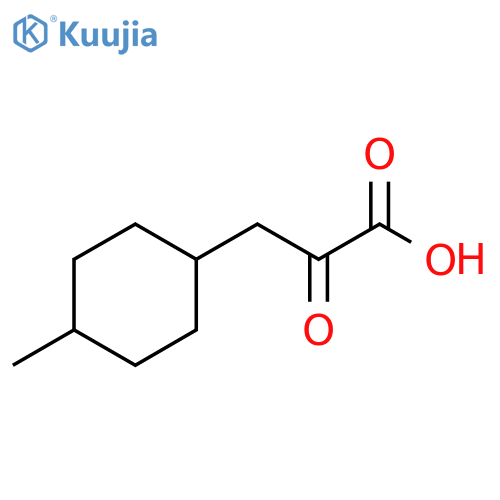 3-(4-methylcyclohexyl)-2-oxopropanoic acid structure