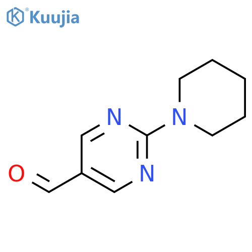 2-(Piperidin-1-yl)pyrimidine-5-carbaldehyde structure