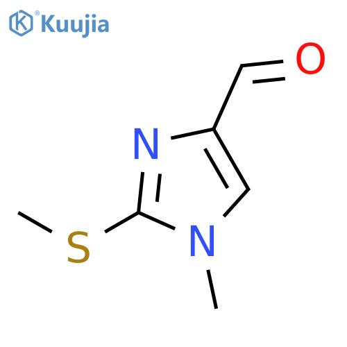 1H-Imidazole-4-carboxaldehyde,1-methyl-2-(methylthio)- structure