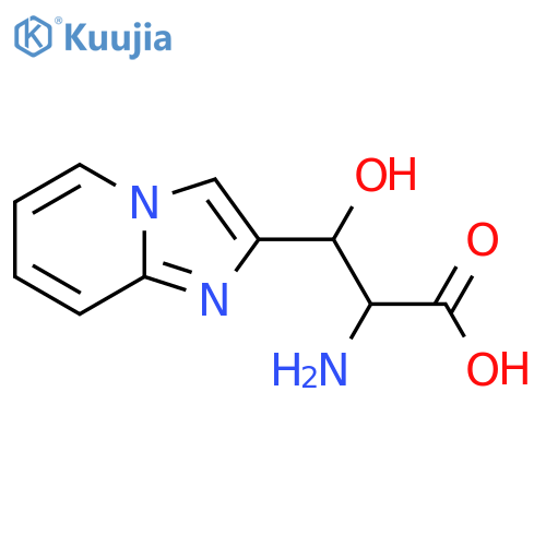 2-amino-3-hydroxy-3-{imidazo1,2-apyridin-2-yl}propanoic acid structure