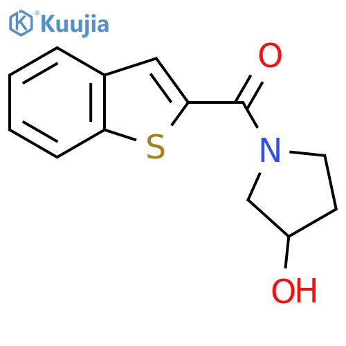 1-(1-Benzothiophene-2-carbonyl)pyrrolidin-3-ol structure