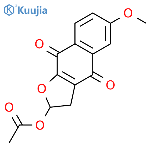 Naphtho[2,3-b]furan-4,9-dione, 2-(acetyloxy)-2,3-dihydro-6-methoxy- structure