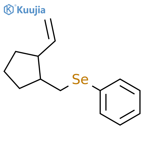Benzene, [[(2-ethenylcyclopentyl)methyl]seleno]- structure