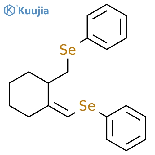 Benzene, [[[2-[(phenylseleno)methyl]cyclohexylidene]methyl]seleno]- structure