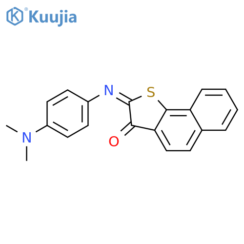 Naphtho[1,2-b]thiophen-3(2H)-one, 2-[[4-(dimethylamino)phenyl]imino]- structure