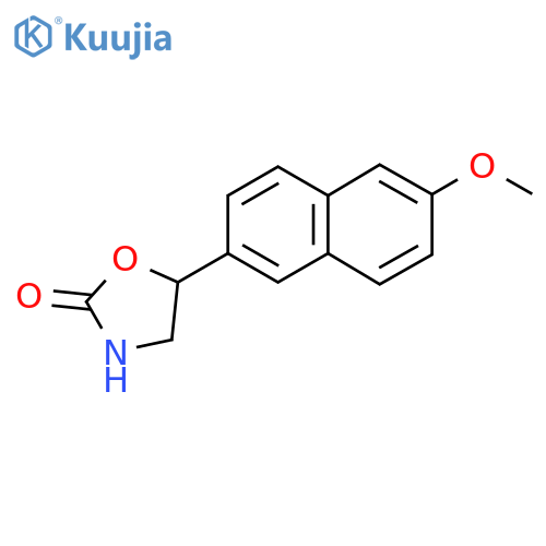 5-(6-methoxynaphthalen-2-yl)-1,3-oxazolidin-2-one structure