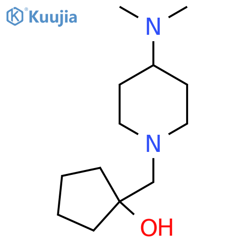 1-{[4-(Dimethylamino)piperidin-1-yl]methyl}cyclopentan-1-ol structure