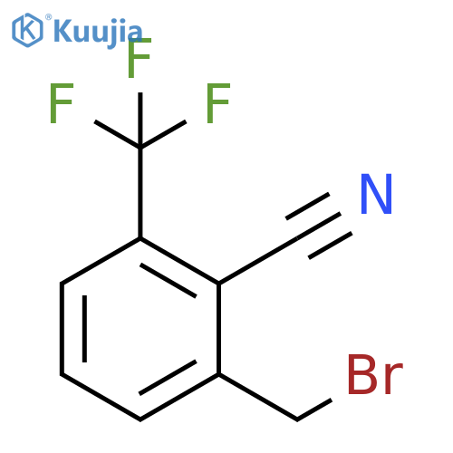 Benzonitrile, 2-(bromomethyl)-6-(trifluoromethyl)- structure