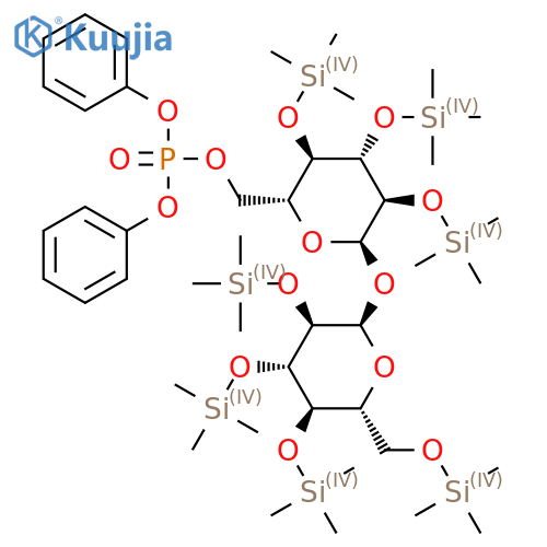 hepta-O-(Trimethylsilyl) Diphenyl α,α-Trehalose 6-Phosphate structure
