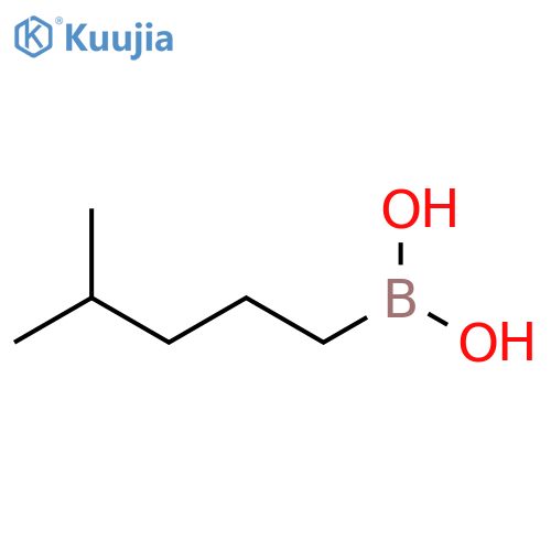 Boronic acid, B-(4-methylpentyl)- structure