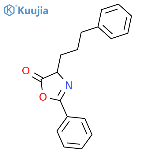 5(4H)-Oxazolone, 2-phenyl-4-(3-phenylpropyl)-, (±)- structure