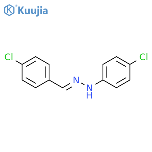 Benzaldehyde, 4-chloro-, (4-chlorophenyl)hydrazone, (E)- structure