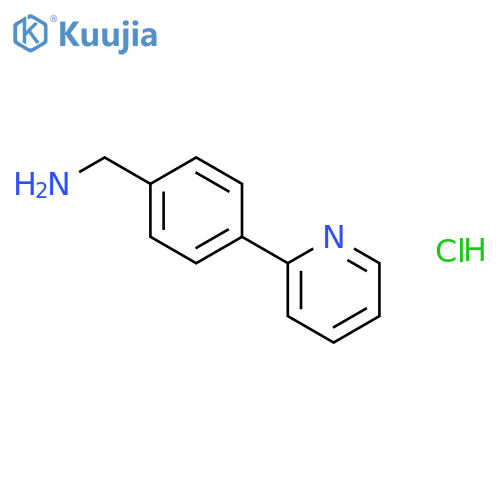 (4-(Pyridin-2-yl)phenyl)methanamine hydrochloride structure