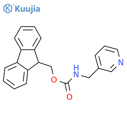 9H-Fluoren-9-ylmethyl N-(pyridin-3-ylmethyl) carbamate structure