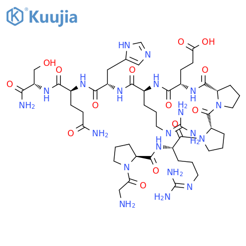 L-Serinamide,glycyl-L-prolyl-L-arginyl-L-prolyl-L-prolyl-L-a-glutamyl-L-arginyl-L-histidyl-L-glutaminyl- (9CI) structure