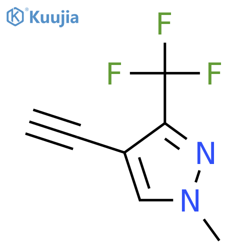 4-Ethynyl-1-methyl-3-(trifluoromethyl)-1H-pyrazole structure