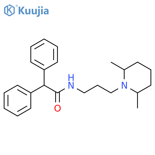 Benzeneacetamide,N-[3-(2,6-dimethyl-1-piperidinyl)propyl]-a-phenyl- structure