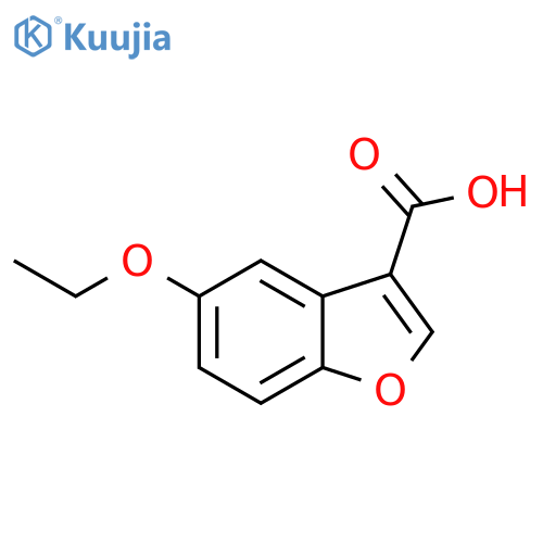 3-Benzofurancarboxylic acid, 5-ethoxy- structure