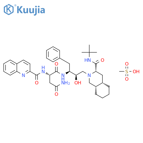 Saquinavir mesylate structure