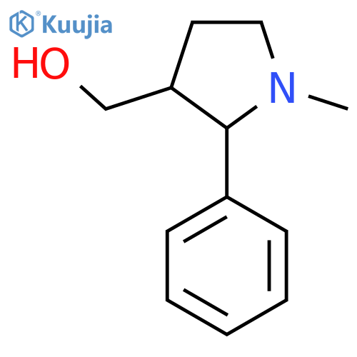 (1-Methyl-2-phenylpyrrolidin-3-yl)methanol structure