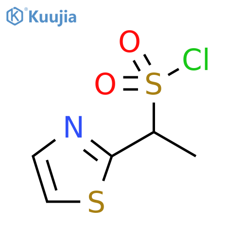 2-Thiazolemethanesulfonyl chloride, α-methyl- structure