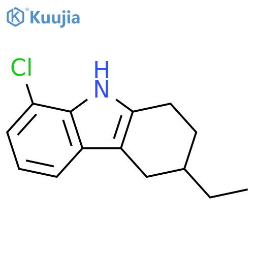 1H-Carbazole, 8-chloro-3-ethyl-2,3,4,9-tetrahydro- structure