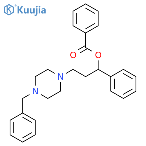 1-Piperazinepropanol, a-phenyl-4-(phenylmethyl)-,1-benzoate structure