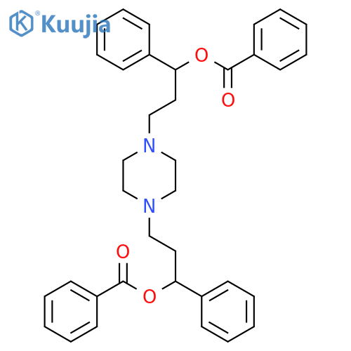 1,4-Piperazinedipropanol,a1,a4-diphenyl-, 1,4-dibenzoate structure