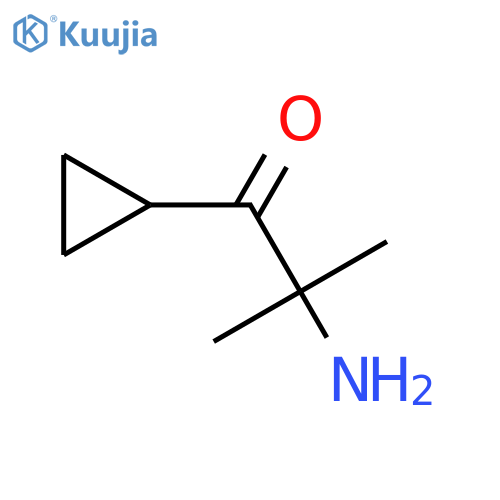 2-Amino-1-cyclopropyl-2-methylpropan-1-one structure