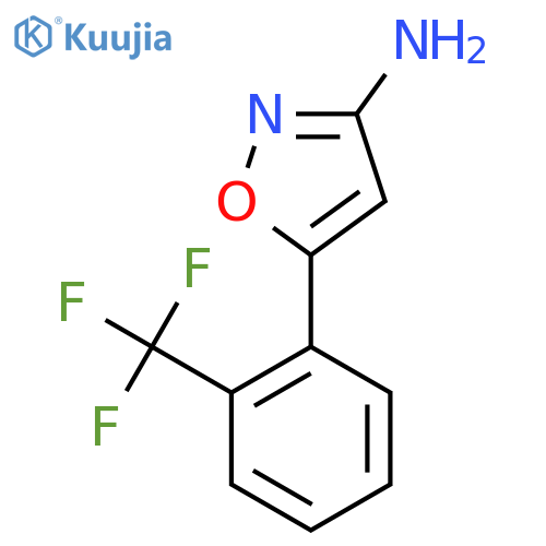 5-2-(trifluoromethyl)phenyl-1,2-oxazol-3-amine structure