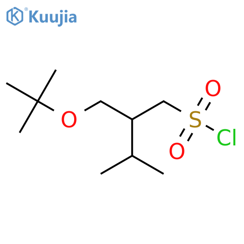 2-(tert-butoxy)methyl-3-methylbutane-1-sulfonyl chloride structure