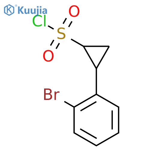 2-(2-bromophenyl)cyclopropane-1-sulfonyl chloride structure