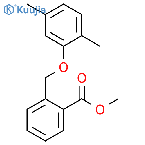 Benzoic acid, 2-[(2,5-dimethylphenoxy)methyl]-, methyl ester structure