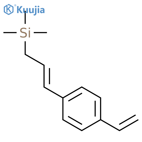 Silane, [3-(4-ethenylphenyl)-2-propenyl]trimethyl- structure