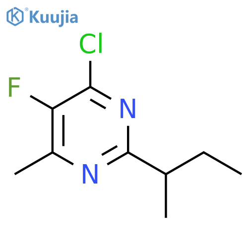Pyrimidine, 4-chloro-5-fluoro-6-methyl-2-(1-methylpropyl)- structure