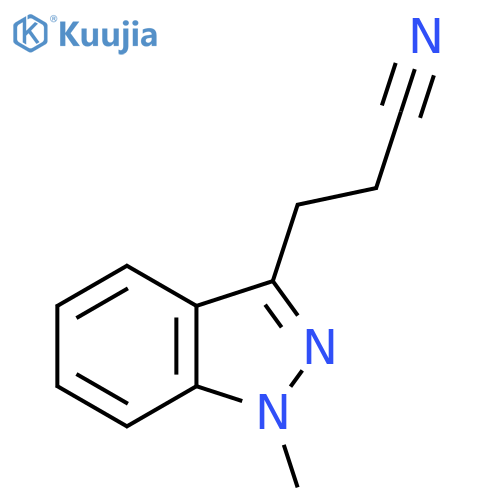 3-(1-methyl-1H-indazol-3-yl)propanenitrile structure