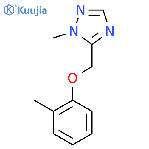 1-methyl-5-[(2-methylphenoxy)methyl]-1H-1,2,4-triazole structure