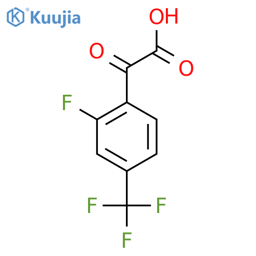 2-2-fluoro-4-(trifluoromethyl)phenyl-2-oxoacetic acid structure