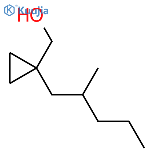 1-(2-methylpentyl)cyclopropylmethanol structure